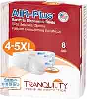 BRIEF, TRANQUILITY AIR-PLUS, 5 XLARGE, WAIST 70-110", 32/CASE