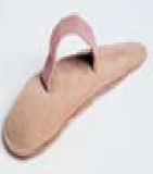 PAD, TOE CREST, MED RIGHT TAN SUEDE 3/PK