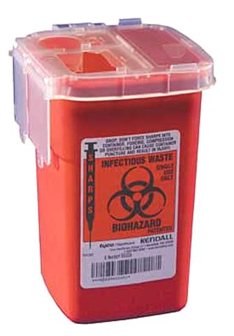 SHARPS, 1QT RED STACKABLE SAFETY CONTAINERS, EACH
