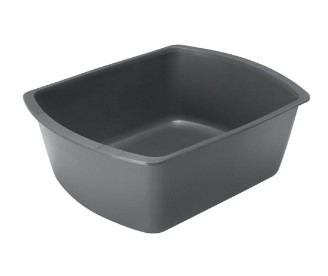 BASIN, WASH 8QT, GRAPHITE RETANGLE, EACH